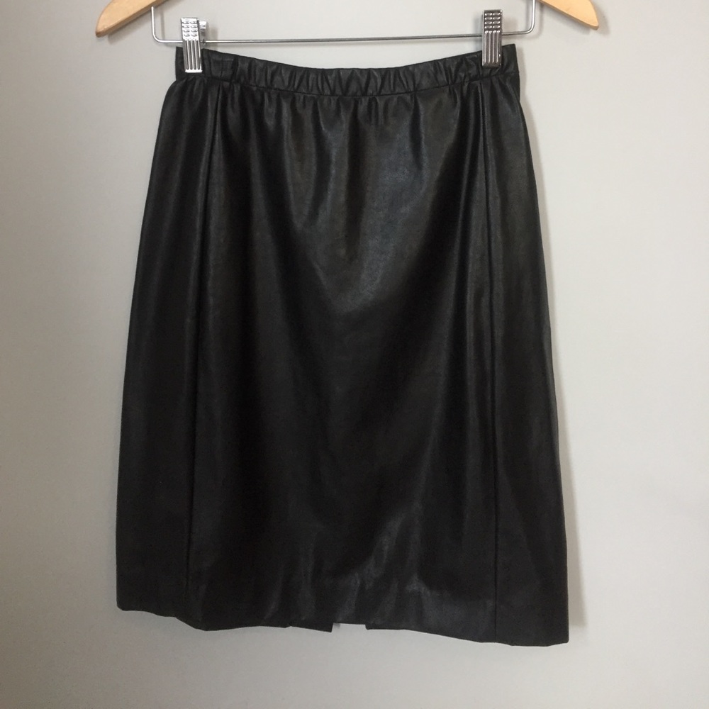 Aritzia leather pencil skirt